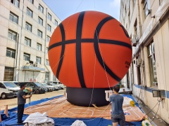 Giant Inflatable Basketball Model Advertising Custom Inflatable Basketball Volleyball Balloon Sports Theme Beach Toys