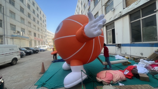 Giant Inflatable Basketball Model Advertising Custom Inflatable Basketball Volleyball Balloon Sports Theme Beach Toys