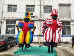 Parade Stage Performance Inflatable Chubby Clown Costume Outdoor Procession Inflatable Clown Puppet
