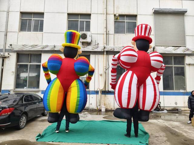 Parade Stage Performance Inflatable Chubby Clown Costume Outdoor Procession Inflatable Clown Puppet