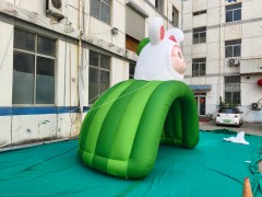 Customizable Inflatable Cube Rabbit Activity Shelter, Oxford Material, Hair Dryer, Digital Printing, Outdoor Party