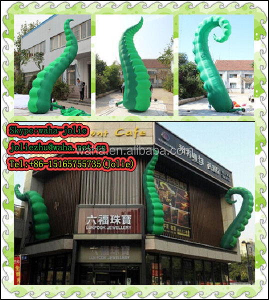 New Hanging Garden Decorations Inflatable Tentacle Print Toy Tentacle