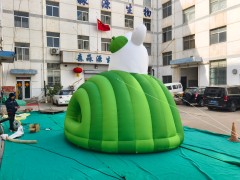 Customizable Inflatable Cube Rabbit Activity Shelter, Oxford Material, Hair Dryer, Digital Printing, Outdoor Party