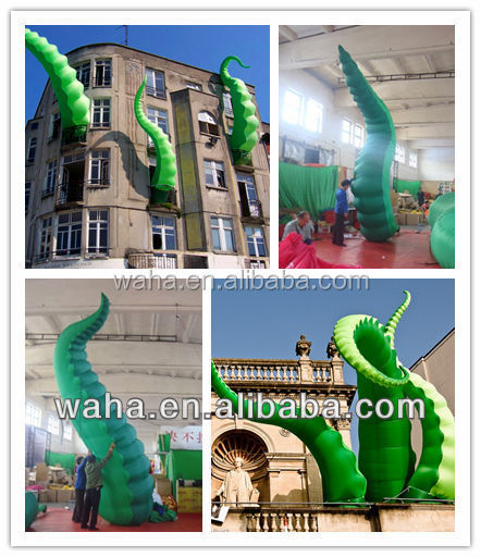 New Hanging Garden Decorations Inflatable Tentacle Print Toy Tentacle