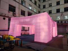 Customizable Inflatable Cube Booth Oxford Material Photo Booth Tent LED Lamp Blower Digital Printing Outdoor Parties Promotions
