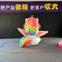 Inflatable Horse Cartoon Durable Inflatable Unicorn for Decoration