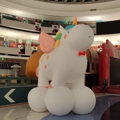 Inflatable Horse Cartoon Durable Inflatable Unicorn for Decoration