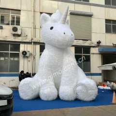 Giant Custom Inflatable Plush Unicorn, Durable Advertising Inflatable for Mall Decoration & Event