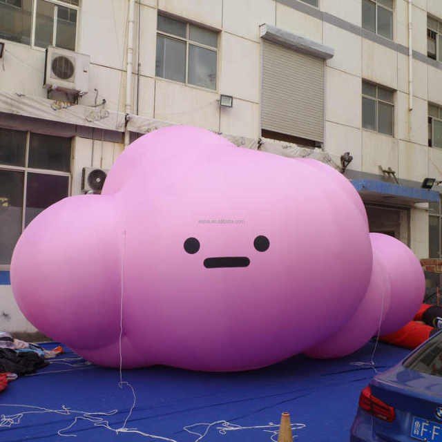 Hanging Inflatable Cloud , Inflatable Cloud Shape Balloon for Event Decoration