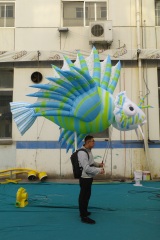 Giant Inflatable Lionfish Parade Puppet, Durable Advertising Inflatable for Ocean Themed Event