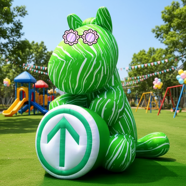 Giant Inflatable Health and Epidemic Prevention Green Code