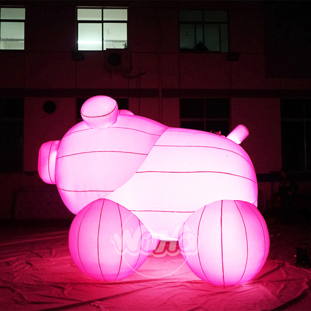 5m Lighting  Inflatable pink Pig for Stage Decoration&Commercial display & exhibition&Parade
