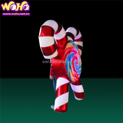 Giant Inflatable Candy Cane Costume for Adults Durable Christmas Decorations Blower Accessory Indoor/Outdoor Use Oxford/PVC
