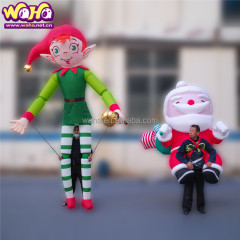 Inflatable Santa Claus Christmas Walking Mascot Costume for Christmas Parades CE Certified 3.5m Adult Size Waha Brand Thermal for Stage Decoration&Commercial display & exhibition&Parade