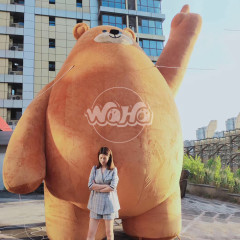 Inflatable Rabbit with Lighting Inflatable Rabbit Mascot Cartoon Festival Decoration for Stage Decoration&Commercial display & exhibition&Parade