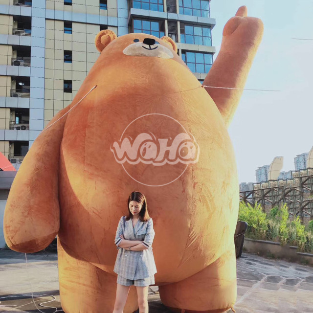 Inflatable Rabbit with Lighting Inflatable Rabbit Mascot Cartoon Festival Decoration for Stage Decoration&Commercial display & exhibition&Parade