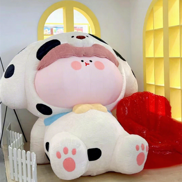 Cartoon Inflat Plush Toy Outdoors Promotional Inflatable Mascot Costume with Blower for City Parade for Stage Decoration&Commercial display & exhibition&Parade