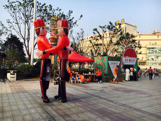 Inflatable Santa Claus Christmas Walking Mascot Costume for Christmas Parades CE Certified 3.5m Adult Size Waha Brand Thermal for Stage Decoration&Commercial display & exhibition&Parade