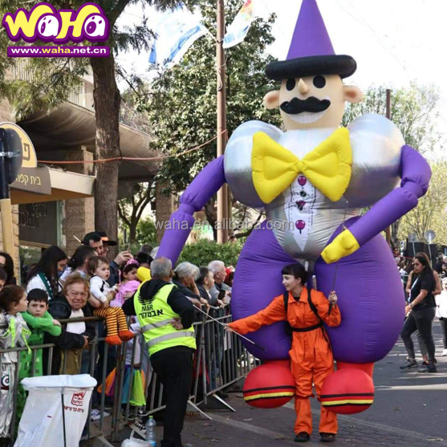 Inflatable Santa Claus Christmas Walking Mascot Costume for Christmas Parades CE Certified 3.5m Adult Size Waha Brand Thermal for Stage Decoration&Commercial display & exhibition&Parade