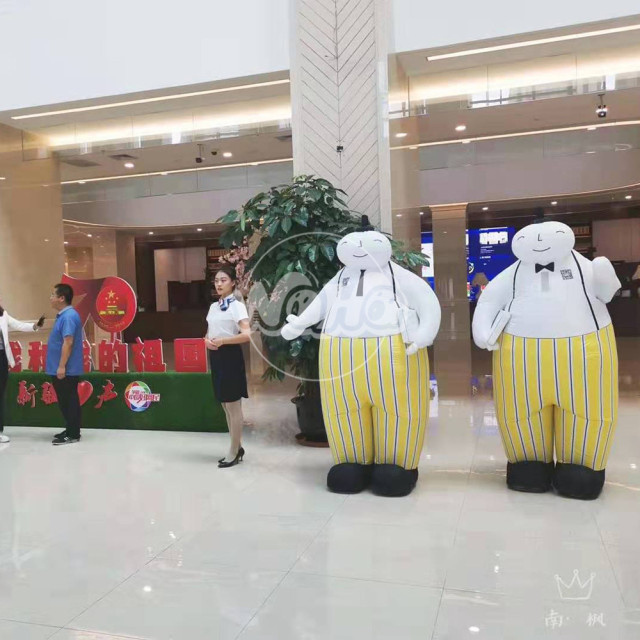 Inflatable Rabbit with Lighting Inflatable Rabbit Mascot Cartoon Festival Decoration for Stage Decoration&Commercial display & exhibition&Parade