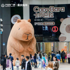 Large Outdoor PVC Inflatable Kapibala Costume LED-Lit Model Balloon Oxford Inflatable Cartoon Blower Advertising Inflatables for Stage Decoration&Commercial display & exhibition&Parade