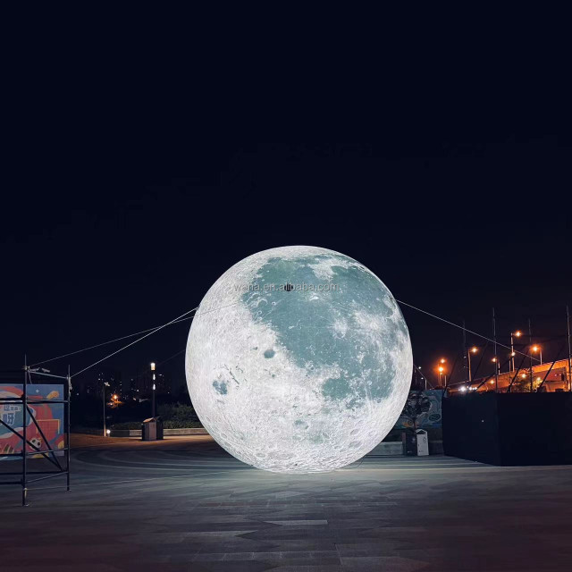 Pvc Advertising Balloons Giant Inflatable Ball for Parties and Events Led Lamp Inflatable Moon Planet Ball for Stage Decoration&Commercial display & exhibition&Parade