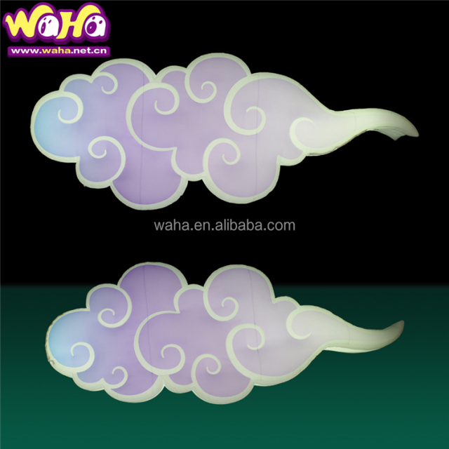 Giant Inflatable Cloud & Moon Star Model with LED Lights 8-10ft Dimensions Oxford/PVC Material CE Certified Indoor/Outdoor Use