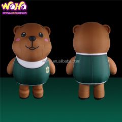 Short Plush Sitting Inflatable Bear Balloon with Oxford Cloth CE Certified Built-In Fan for Indoor/Outdoor Event Decoration for Stage Decoration&Commercial display & exhibition&Parade