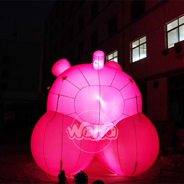 5m Lighting  Inflatable pink Pig for Stage Decoration&Commercial display & exhibition&Parade