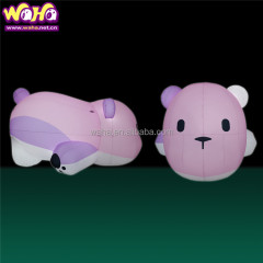 Short Plush Sitting Inflatable Bear Balloon with Oxford Cloth CE Certified Built-In Fan for Indoor/Outdoor Event Decoration for Stage Decoration&Commercial display & exhibition&Parade