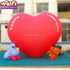 Holiday Outdoor Inflatable Red Heart PVC for Wedding Parties Tent Balloon Model with Complimentary Blower Valentine Decoration