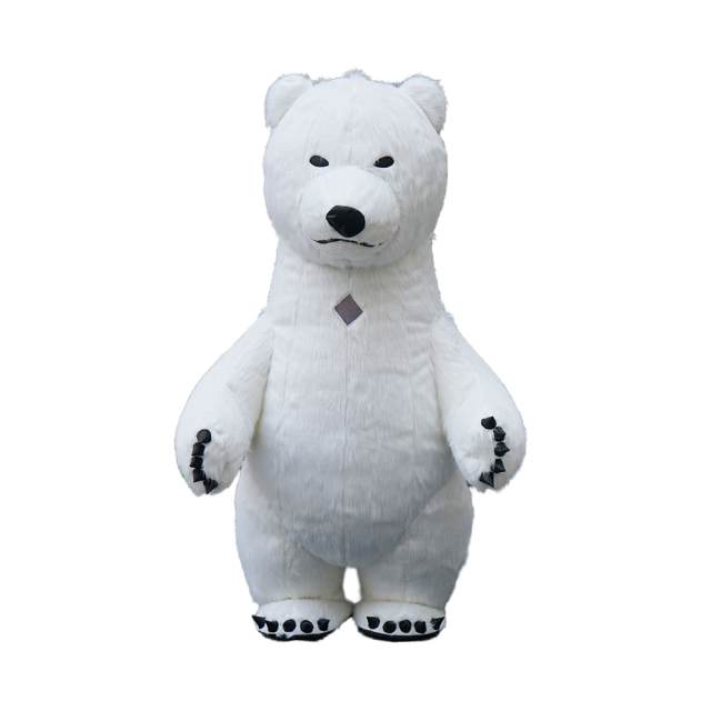 Advertising Inflatables Cartoon Bear Costume Club Inflatable Polar Bear Costume White Bear Costume Inflatable for Party