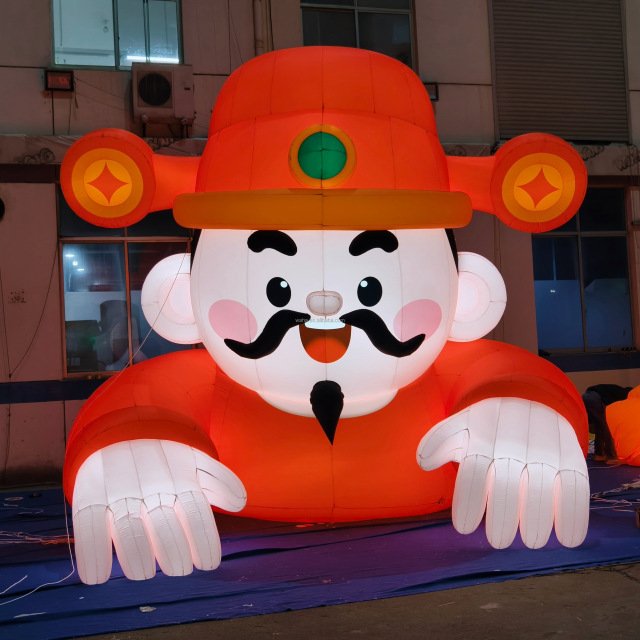 Inflatable God of Wealth Chinese God of Fortune Inflatable Festival Advertising Decoration