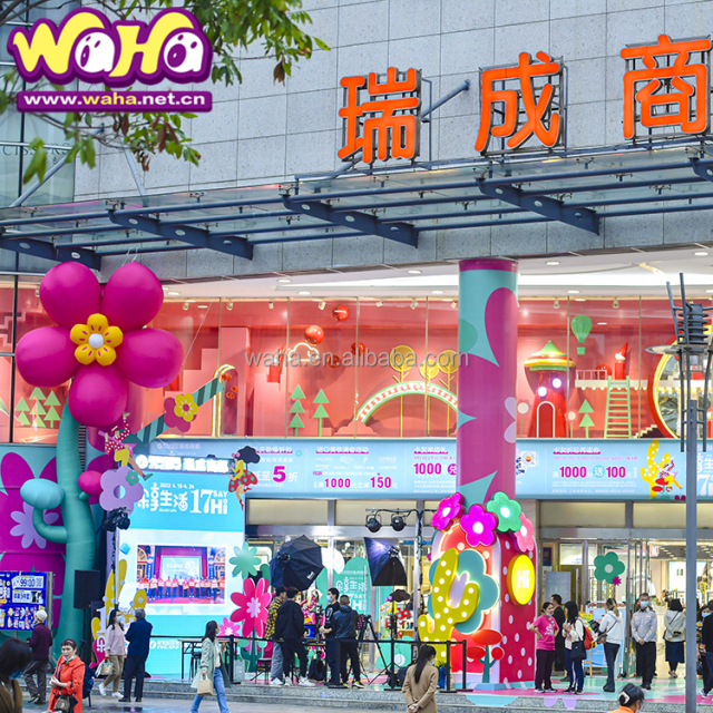 Professional Custom Advertising Customized Size Oxford/PVC Inflatable Flower for Indoor/Outdoor Events with 2-Year Warranty