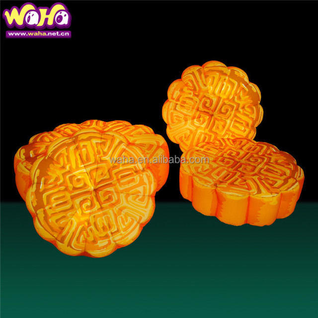 2022 Hot Sale Giant Inflatable Mooncake Balloon for Advertising Customized Size Indoor/Outdoor Use