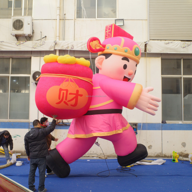 Inflatable God of Wealth Chinese God of Fortune Inflatable Festival Advertising Decoration