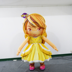 Custom-made Waha Brand Model Inflatable Girl Princess Walking Costume