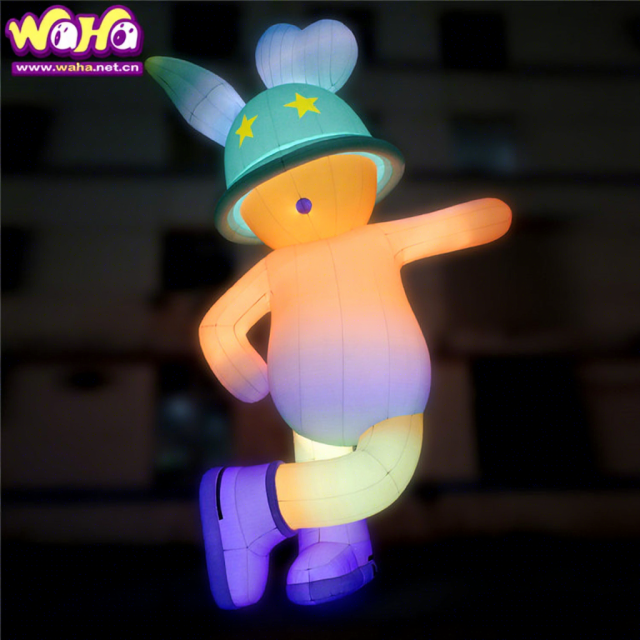 Inflatable Customized Spring Festival Inflatable Rabbit Animal Mascot for China New Year