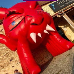 Waha Giant Inflatable Halloween Pumpkin Arch Entrance Decoration 8-10ft PVC Material