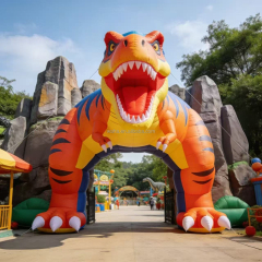 Commercial Dinosaur Inflatable Advertising Arches Entrance Gate Custom Inflatable Dinosaur Arch for Jurassic Park Decoration