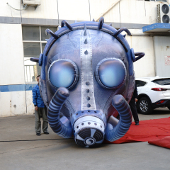 Inflatable Giant Cartoon Alien Masquerade Mask 8-10ft Oxford Material Customizable Size for Event & Party Decor