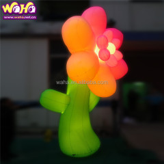 Customizable Inflatable Flower Alice in Wonderland Party Decoration with Oxford/PVC Cloth and Electric Pump Inflation