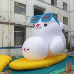 Lighting Inflatable Ocean Animal Sea lion Inflatables Seal Cartoon for Events Decoration