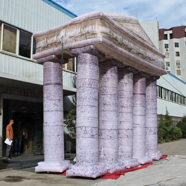 Outdoor Advertising Inflatable Tent 6x6.3m Oxford/PVC Material Built-In Fan 16 Colors for Stage Decoration&Commercial display & exhibition&Parade