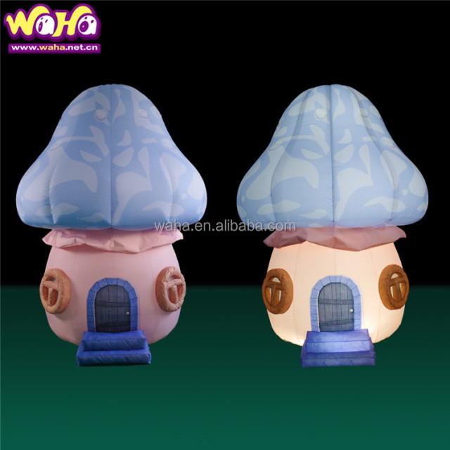 Factory Outlet Simulation Plants Decorative Inflatable Cartoon House Mushroom for Sale