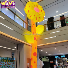 New Design Fancy Quality Flower Decoration ,inflatable Led Lighting Flower Balloon for Event Decoration