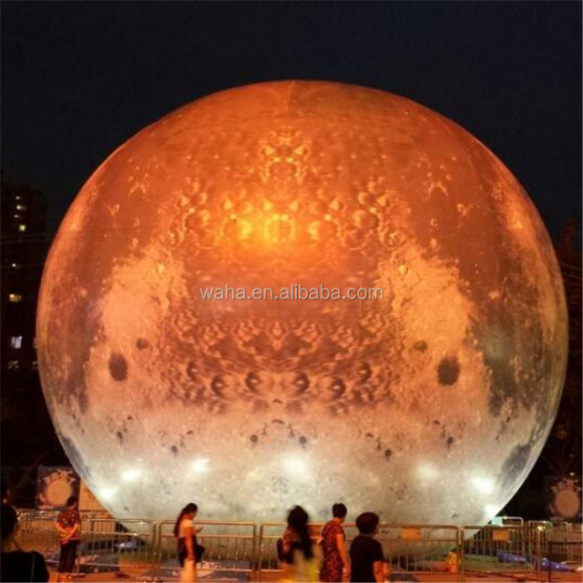 Party Event Amusement Square Theme Park Decoration Inflatable Moon Ball Advertising 3m CE Certified Indoor Outdoor