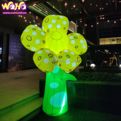 New Design Fancy Quality Flower Decoration ,inflatable Led Lighting Flower Balloon for Event Decoration