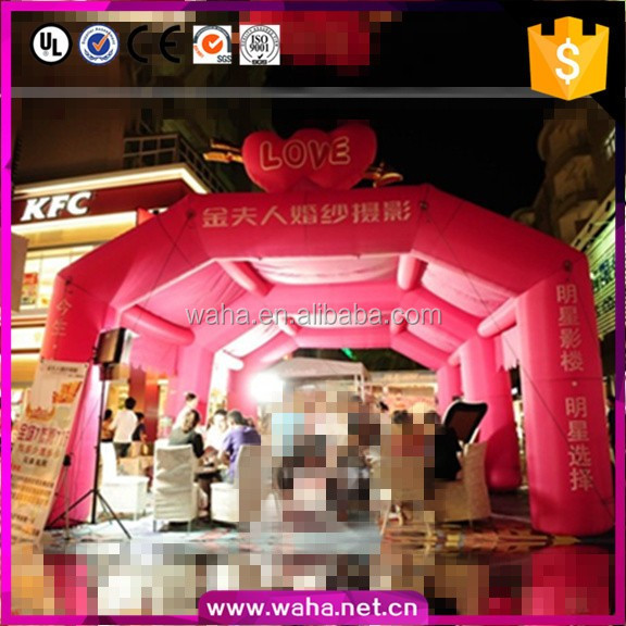 Outdoor Advertising Inflatable Tent 6x6.3m Oxford/PVC Material Built-In Fan 16 Colors for Stage Decoration&Commercial display & exhibition&Parade