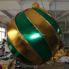 Colorful Inflatable Giant Christmas Balloon Ball Air Pump Thermal Transfer Printing Waha Brand